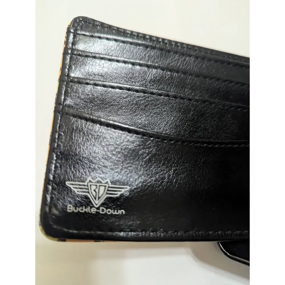 New Buckle-Down Men's Bifold Wallet Garfield Cute Cartoon Cat Character